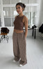 Continue Bukser - Noah - Brown Small Stripe