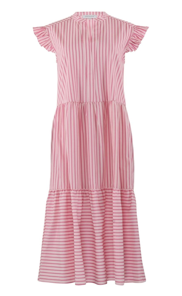 Continue Kjole - Bea Long - Pink Stripe