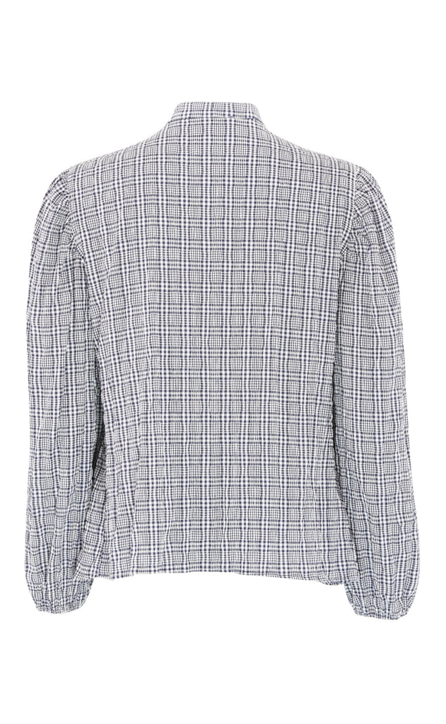Continue Skjorte - Chloe Smock - Blue Check
