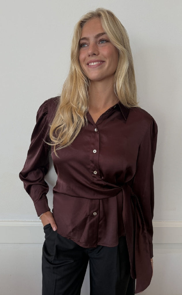 Continue Skjorte - Roseanne - Bordeaux