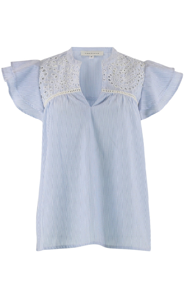 Continue Topp - Chrisel - Blue Stripe
