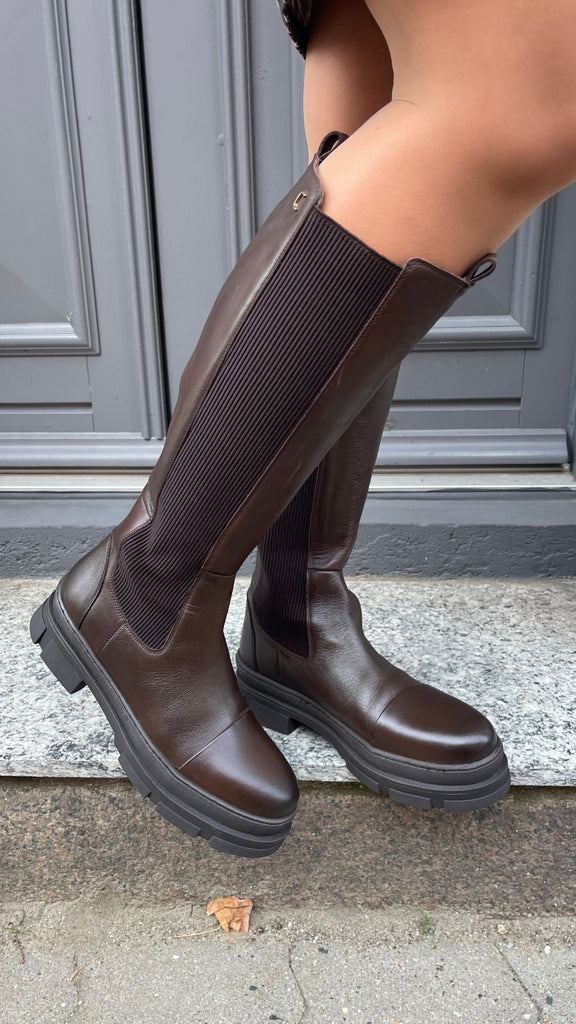 Copenhagen Shoes Støvle - Follow Me And More - Dk Brown