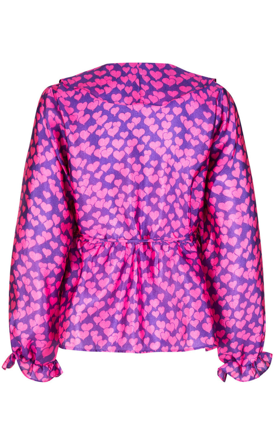 Cras Bluse  - Monin - Heartbeats Purple