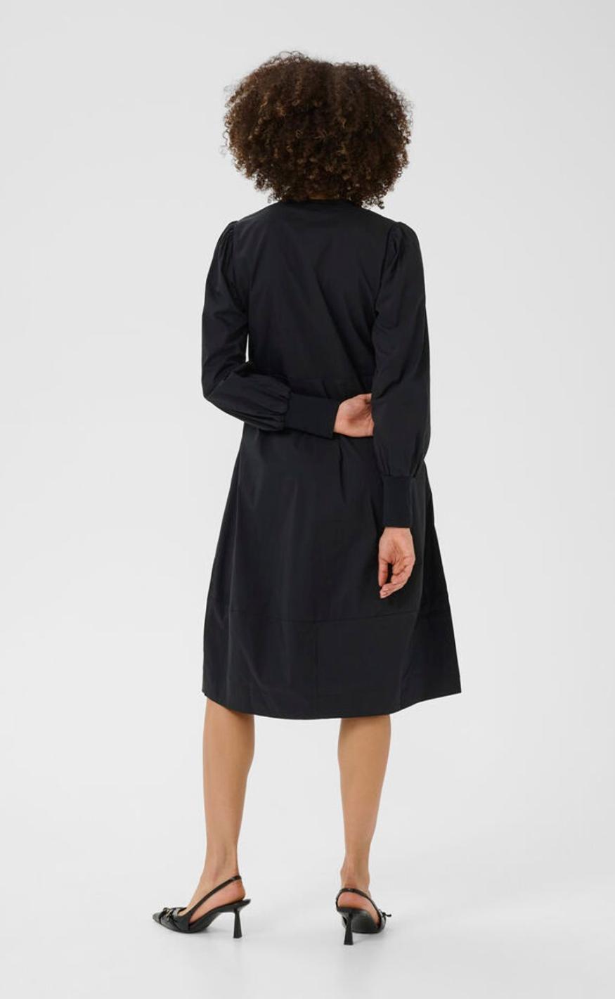 Culture Kjole - Antoinett Rib - Black