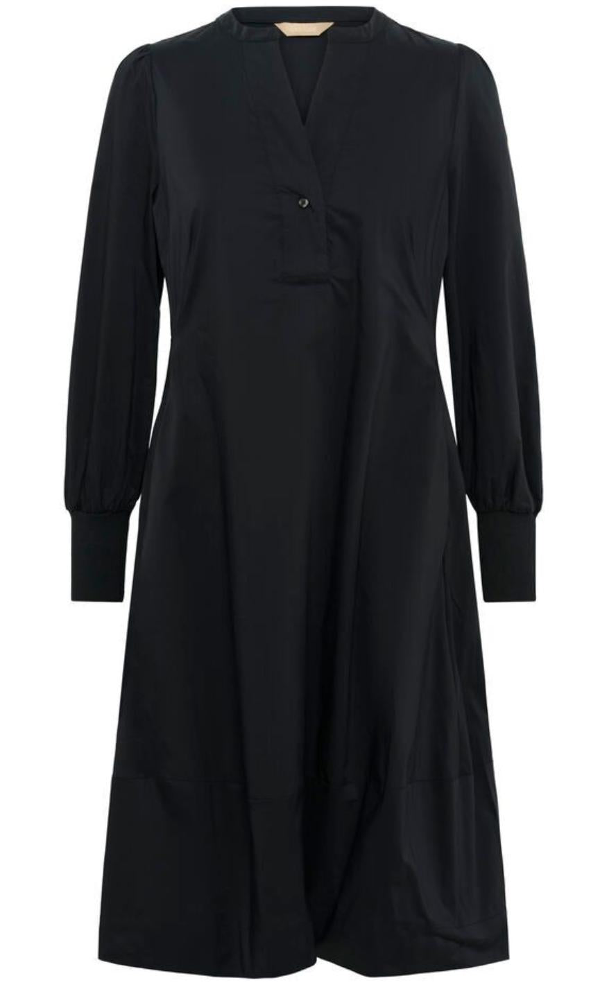 Culture Kjole - Antoinett Rib - Black