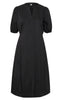 Culture Kjole - Antoinett SS Placket - Black
