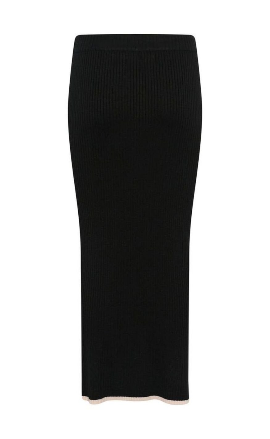 Culture Nederdel - Sabi Annemette Tube - Black/Whitecap stripe