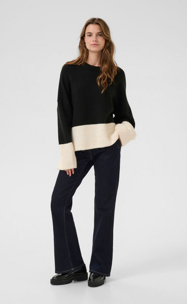 Culture Genser - Kimmy - Black/Whitecap