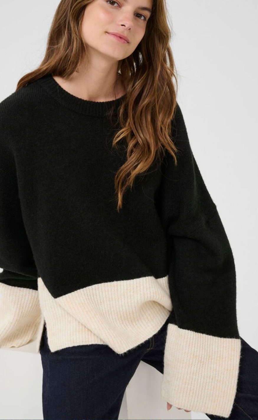 Culture Genser - Kimmy - Black/Whitecap