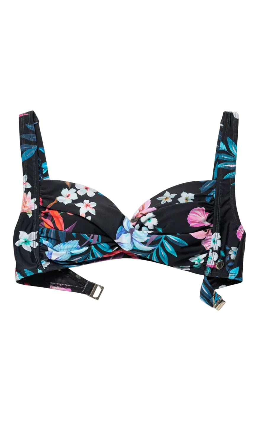 Panos Emporio Bikinitopp/Topp - Medea - Night Jungle Black