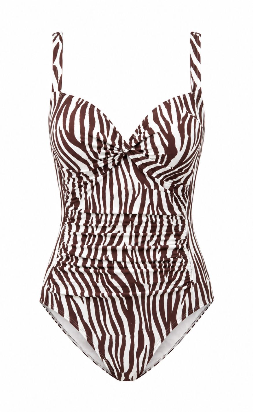 Unica Copenhagen Badedrakt - Alma - Brown Zebra