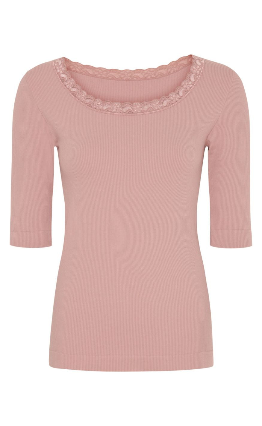 Tim & Simonsen Topp - Frida SS - Antique/Rosa