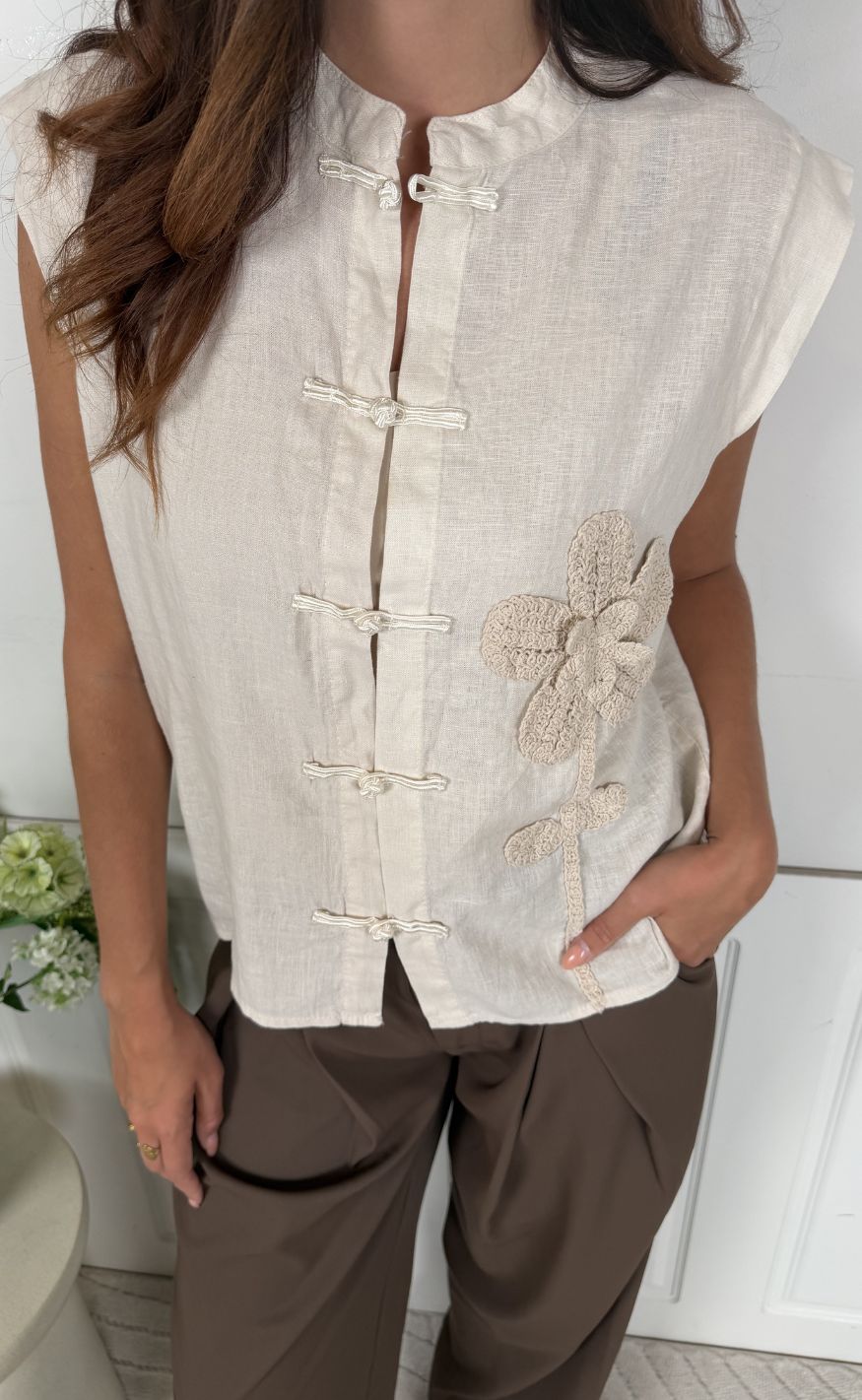 Marta Du Chateau Topp - Olina - Beige