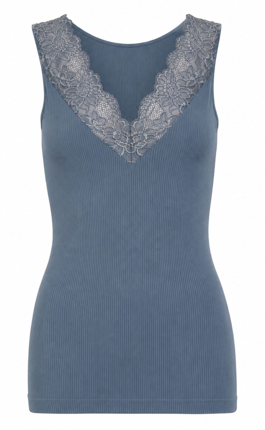 Tim & Simonsnsen Topp - Belen Rib v-lace - Balena