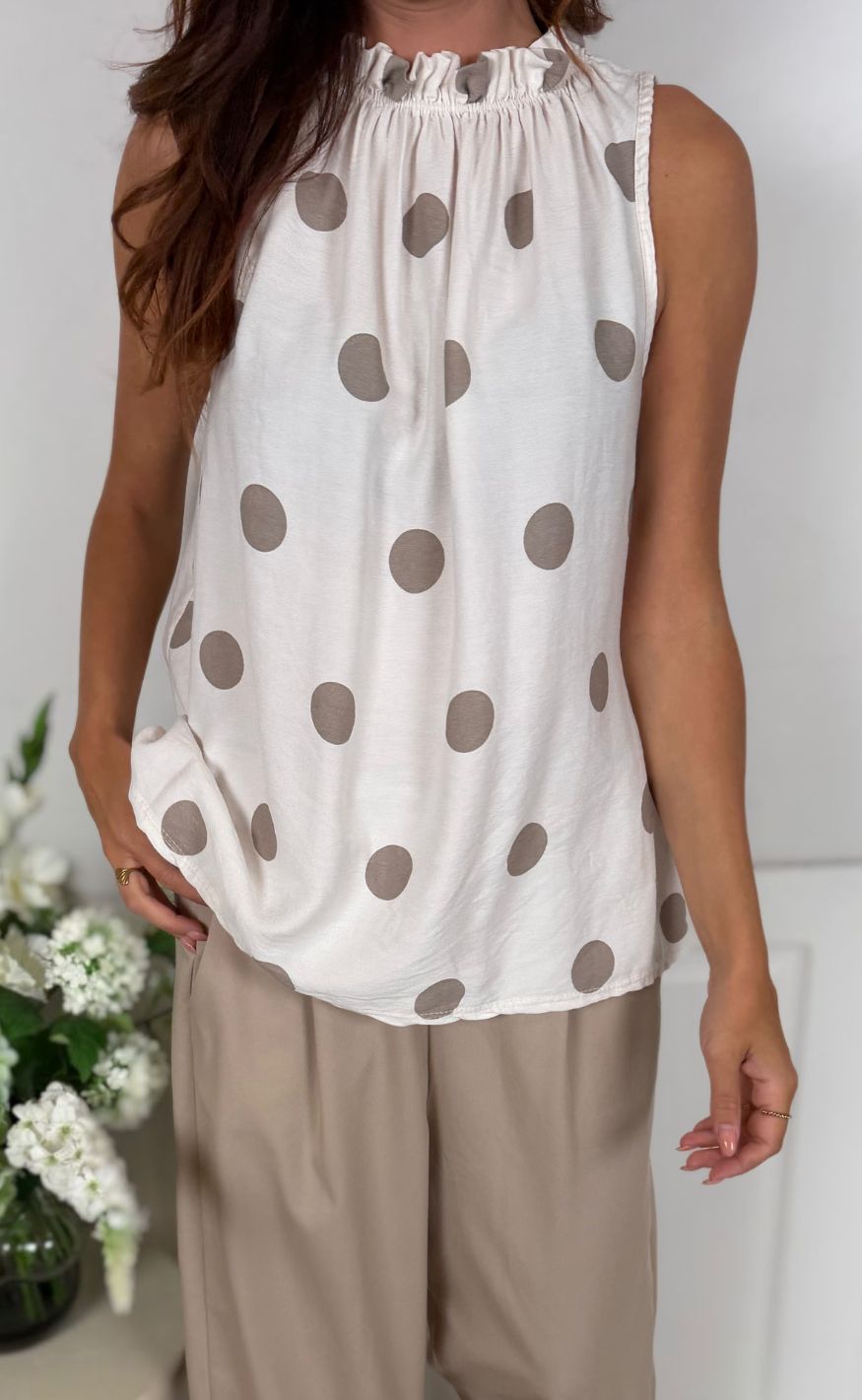 Marta Du Chateau Topp - Lucina - Beige
