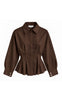 Continue Bluse - Agnes - Brown
