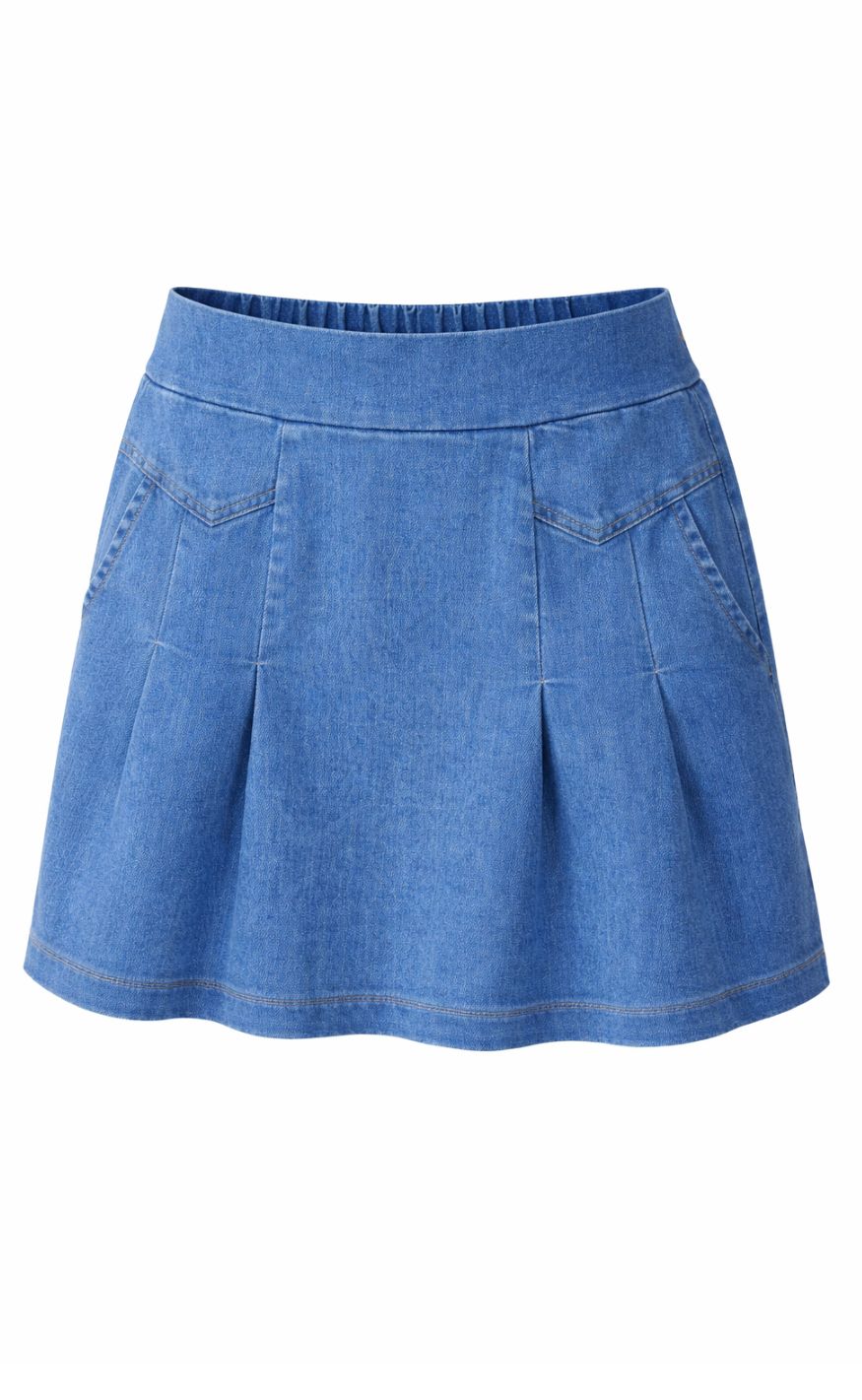 Marta Du Chateau Skjørt - Everly - Medium Blue