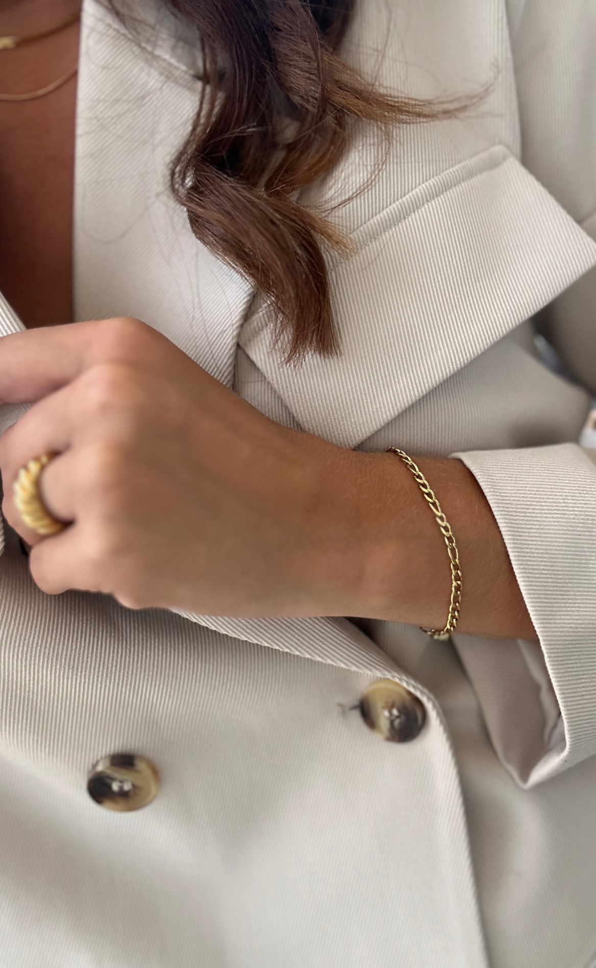 Smykkeli Copenhagen Armbånd - Santiago - Gold Colour