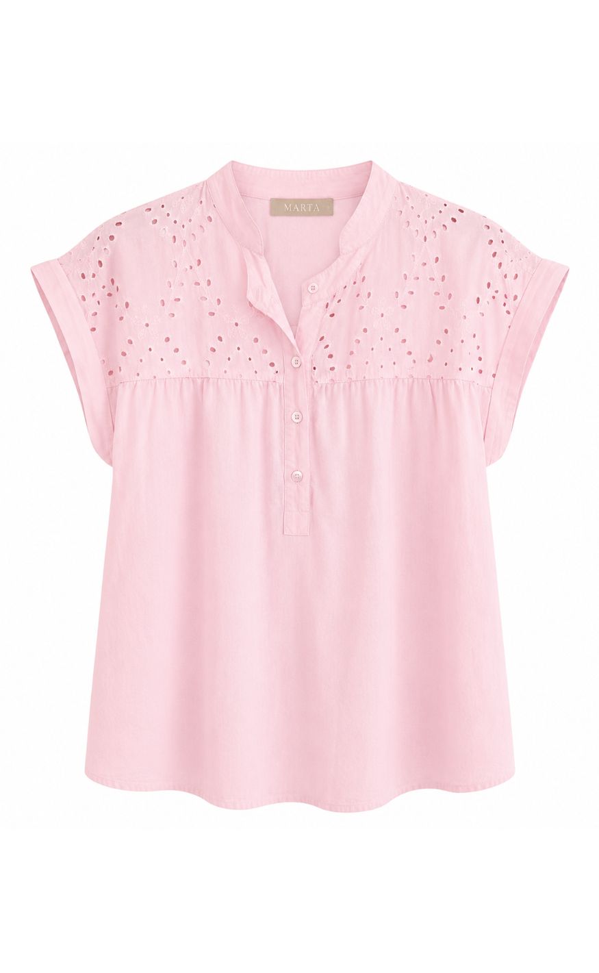 Marta Du Chateau Skjorte - Rebekka - Pink95