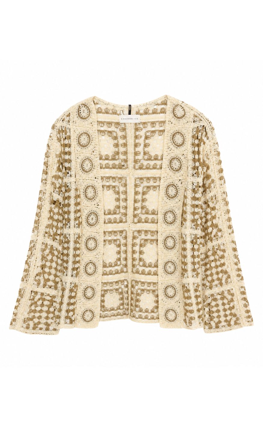 Luxzuz Cardigan - Polly - Drift Wood