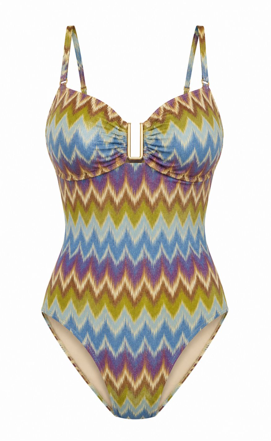 Unica Copenhagen Badedrakt - Isabelle - Multi Zig Zag
