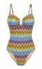 Unica Copenhagen Badedrakt - Isabelle - Multi Zig Zag