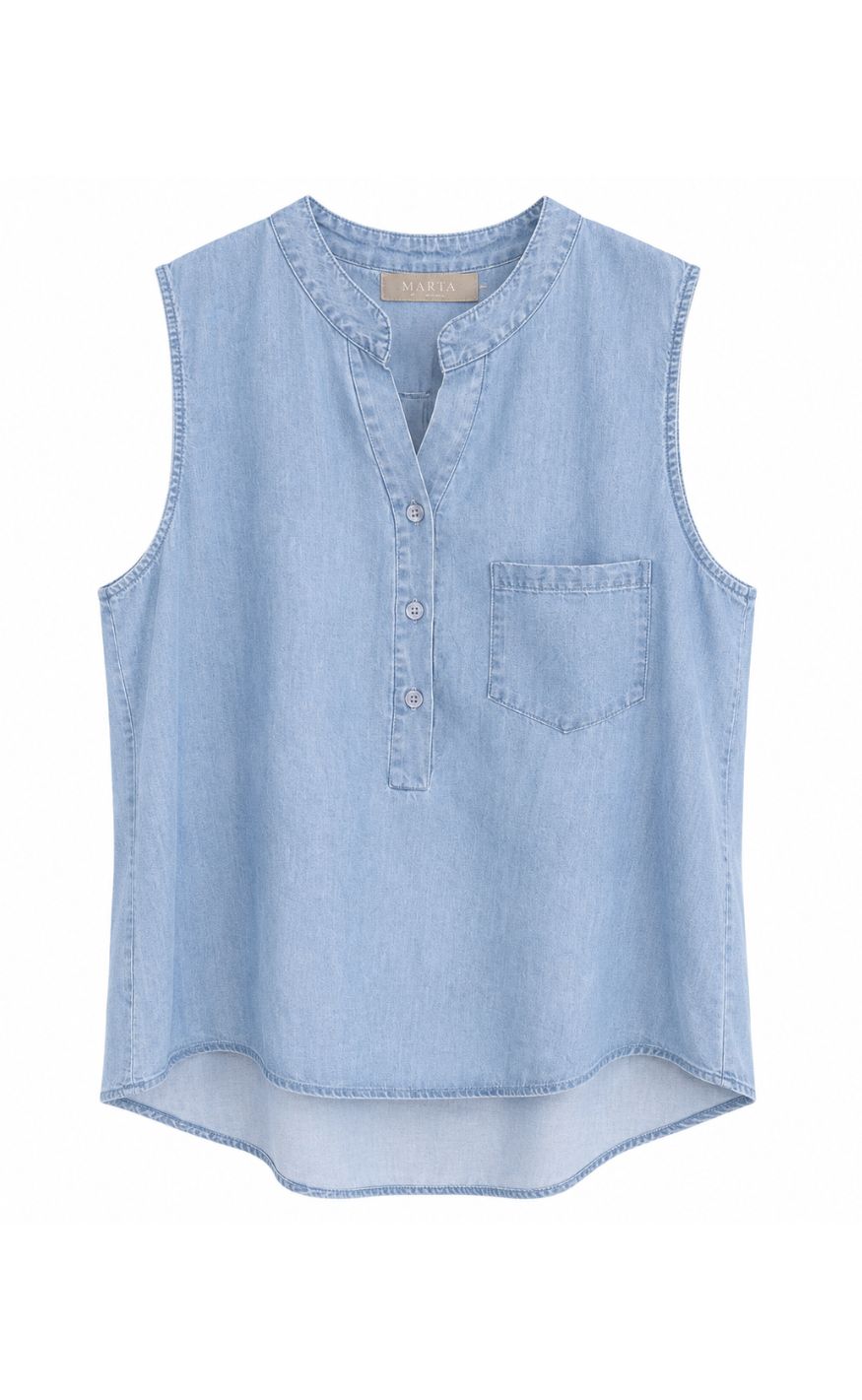 Marta Du Chateau Topp - Rylina - Medio Blue