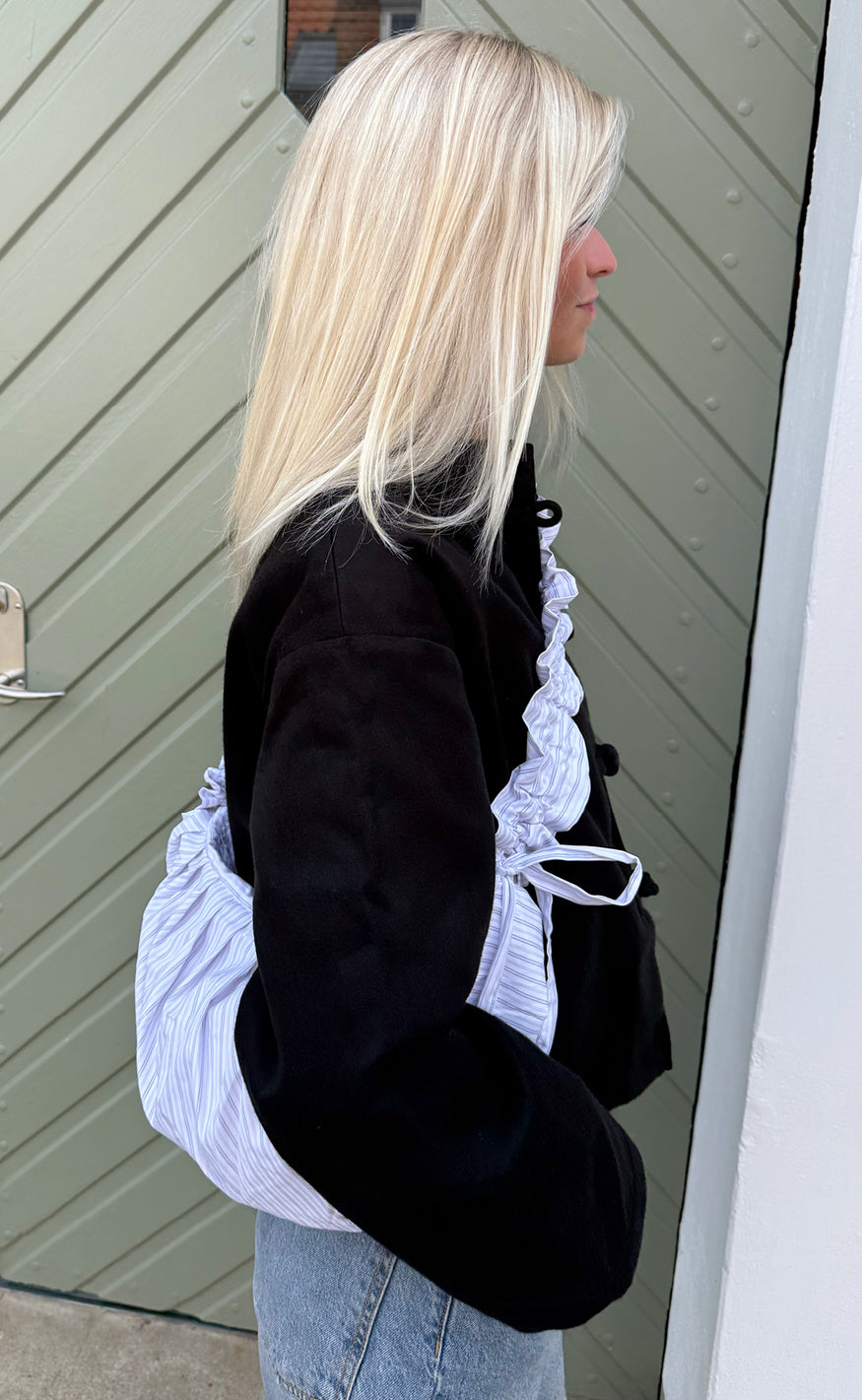 Say INA Copenhagen Veske - Dalia Striped - White W. Stripes