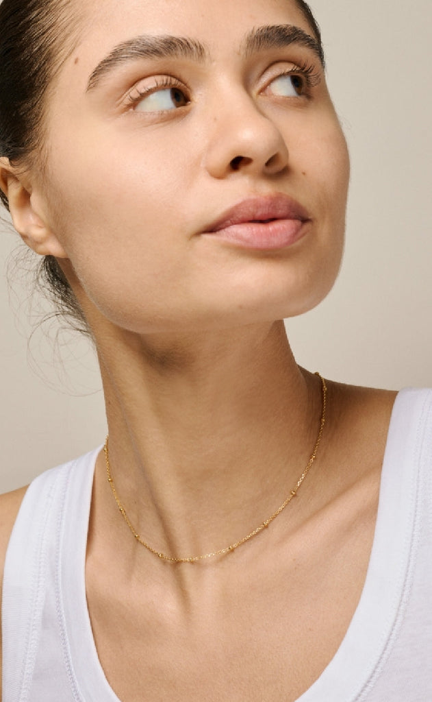 ENAMEL Copenhagen Halskjede - Beaded Chain - Gold colour