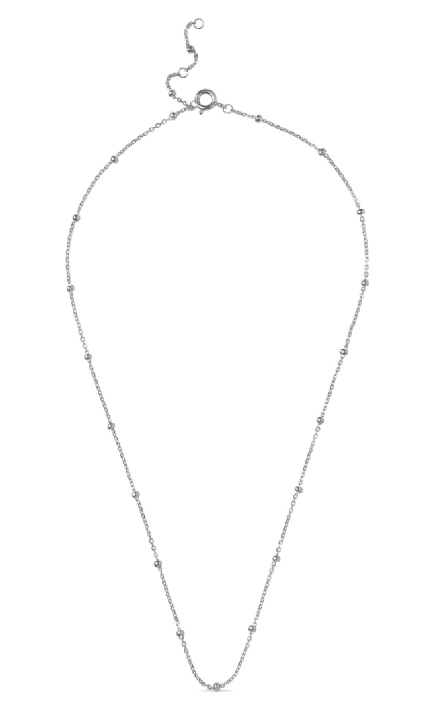 ENAMEL Copenhagen Halskjede - Beaded Chain - Silver colour