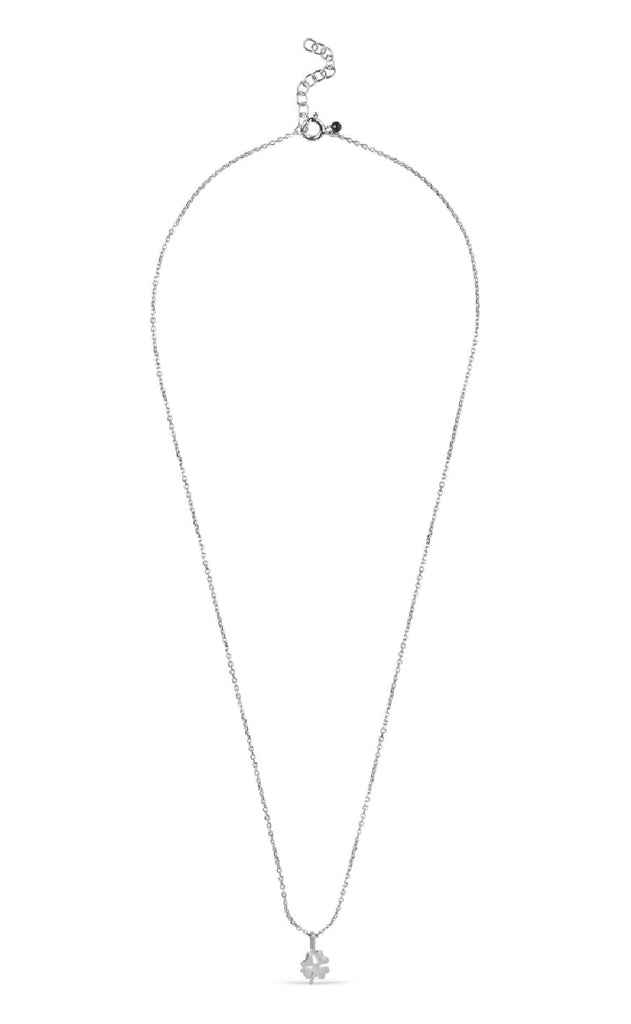 ENAMEL Copenhagen Halskjede - Four-Leaf CLower - Silver colour