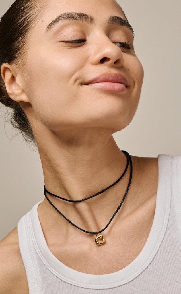 ENAMEL Copenhagen Halskjede - Sora Tie - Silver Colour