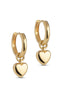 ENAMEL Copenhagen Øredobber - Amore Hoops - Gold Colour