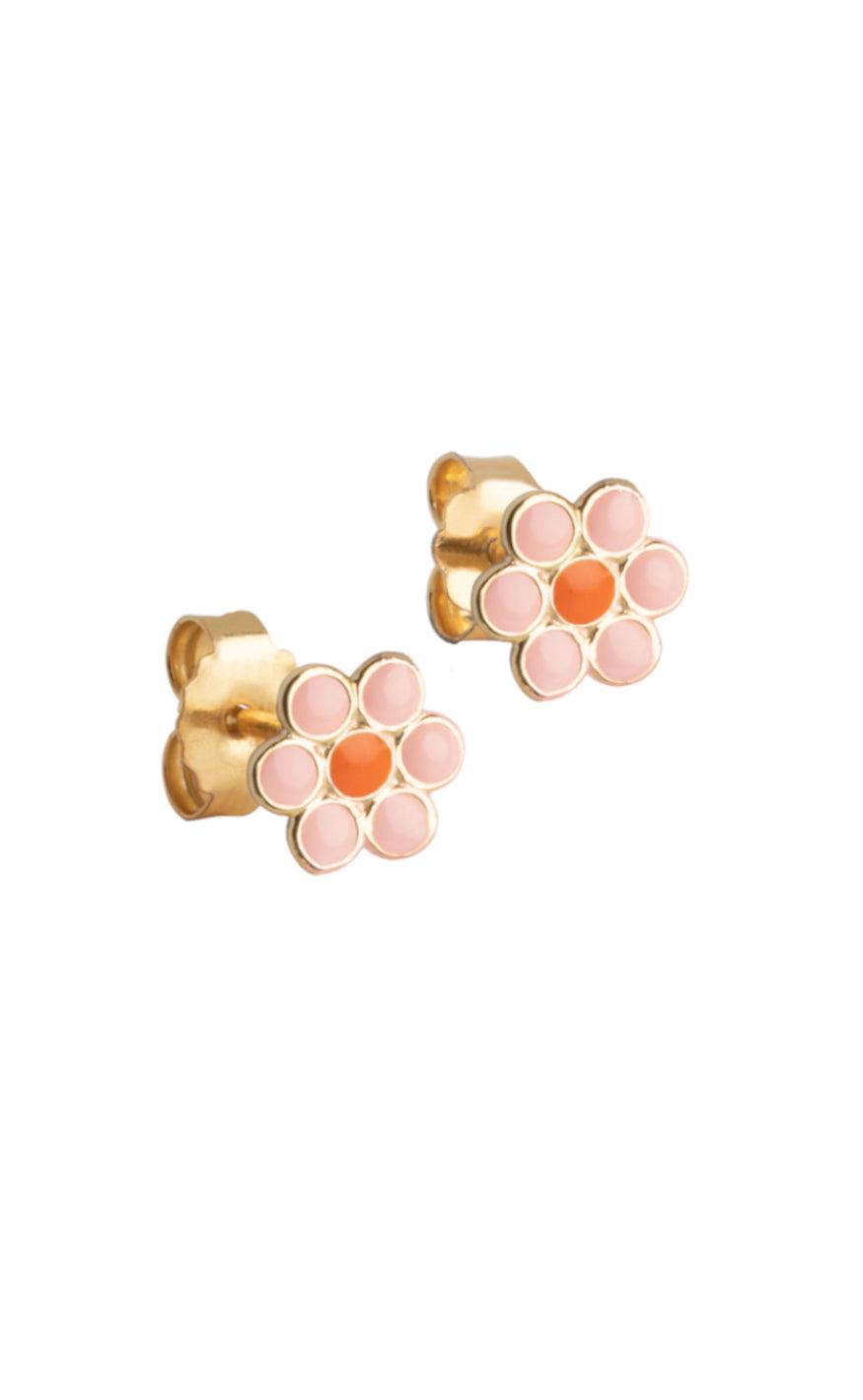 ENAMEL Copenhagen Øreringer  - Blossom - Orange