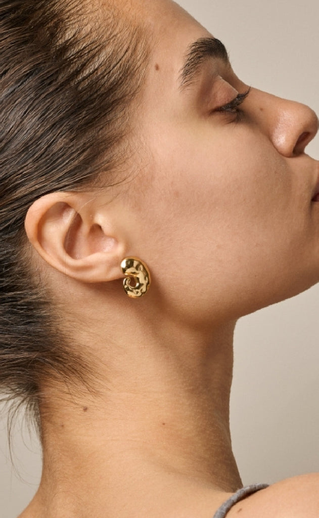 ENAMEL Copenhagen Øreringer - Carya - Gold Colour