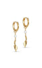 ENAMEL- Copenhagen Øredobber  - Hoops may - Gold Colour