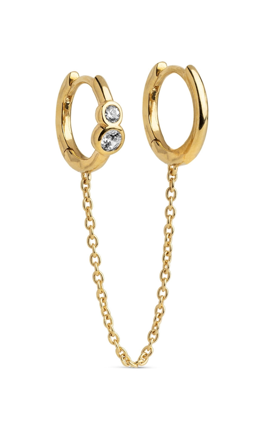 ENAMEL Copenhagen Øreringer - Nova Chain One Piece - White