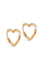 ENAMEL Copenhagen Øredobber - Organic Heart Small - Gold Colour