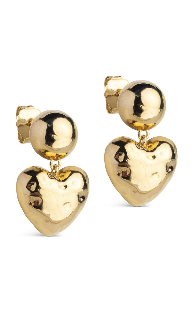 ENAMEL Copenhagen Øreringer - Poma Heart - Gold Colour