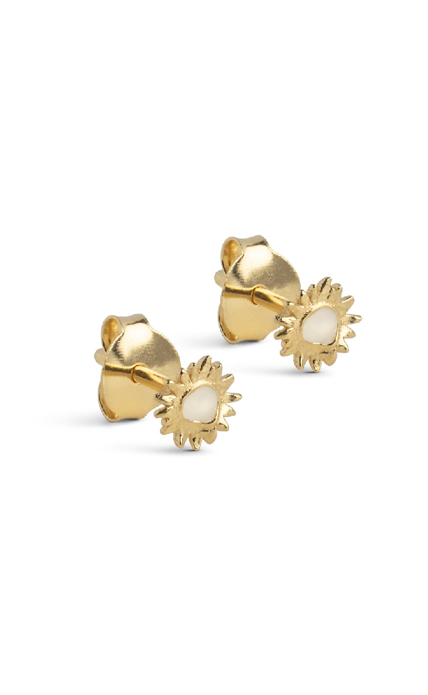 ENAMEL Copenhagen Øreringer - Studs Mini Sunshine - Daisy