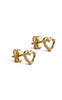 ENAMEL Copenhagen Øredobber - Studs Organic Heart - Gold Colour