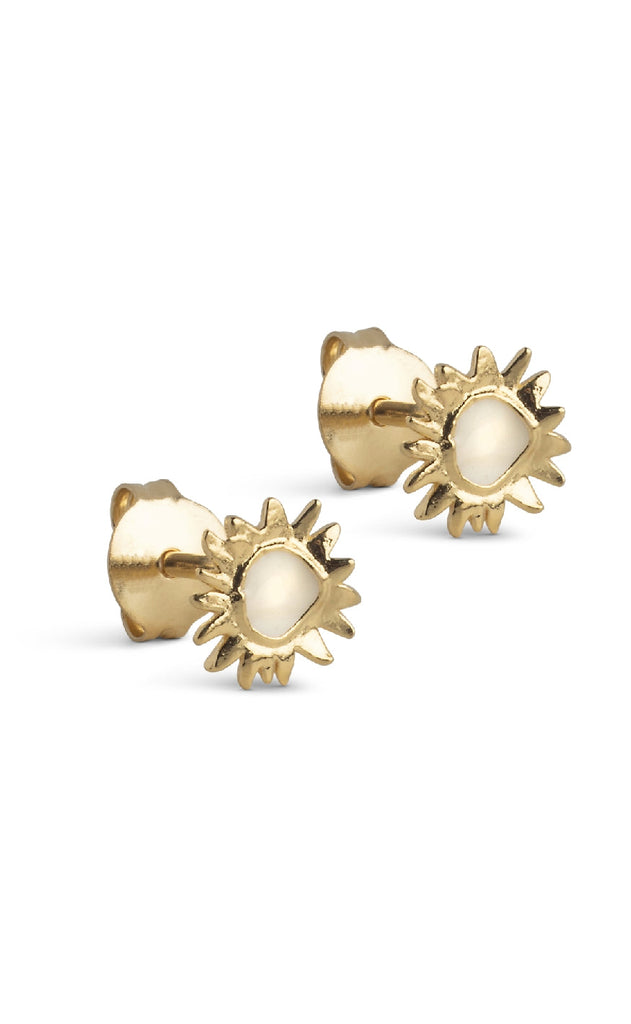 ENAMEL Copenhagen Øreringer - Studs Small Sunshine - Daisy