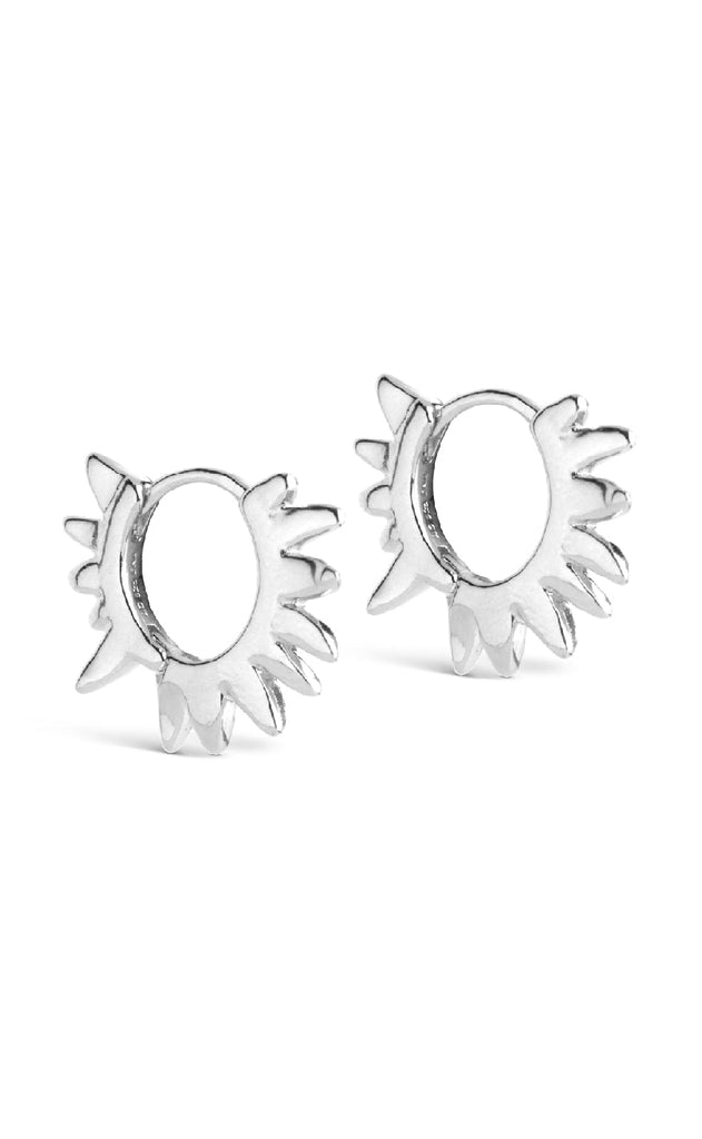 ENAMEL Copenhagen Øreringer - Sunshine Leaves - Silver Colour