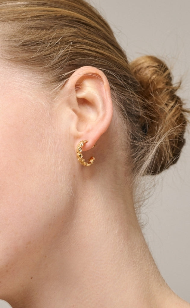 ENAMEL Copenhagen Øreringer - Sunshine Wreath - Gold Colour