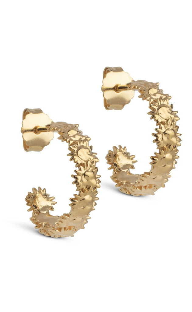 ENAMEL Copenhagen Øreringer - Sunshine Wreath - Gold Colour