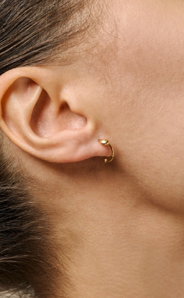 ENAMEL Copenhagen Øreringer - Twistie Drop - Gold Colour