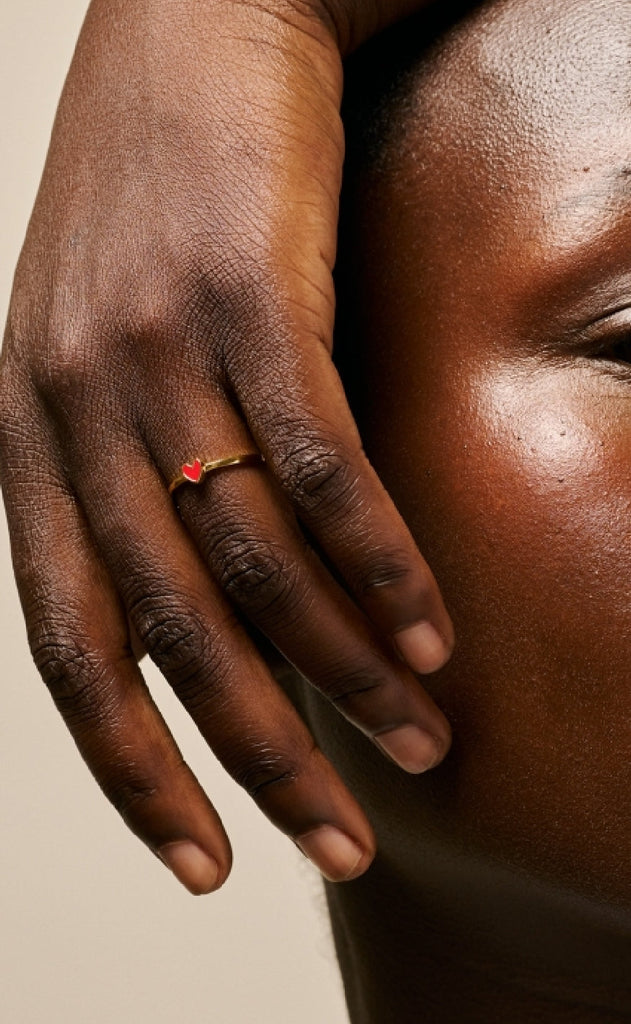 ENAMEL Copenhagen Ring - Amore - Red