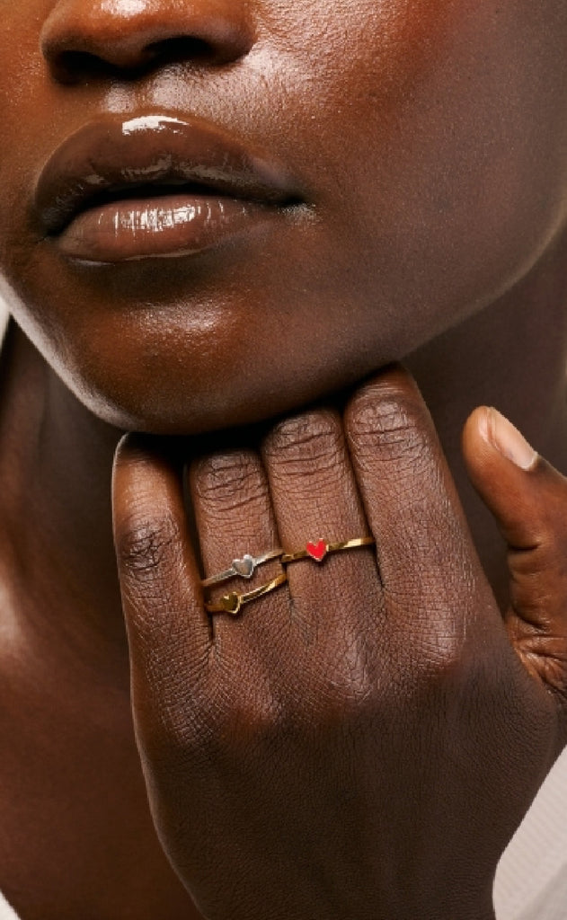 ENAMEL Copenhagen Ring - Amore - Silver Colour