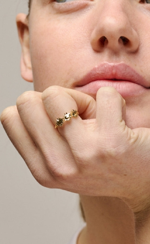 ENAMEL Copenhagen Ring - Sunshine Wreath - Gold Golour
