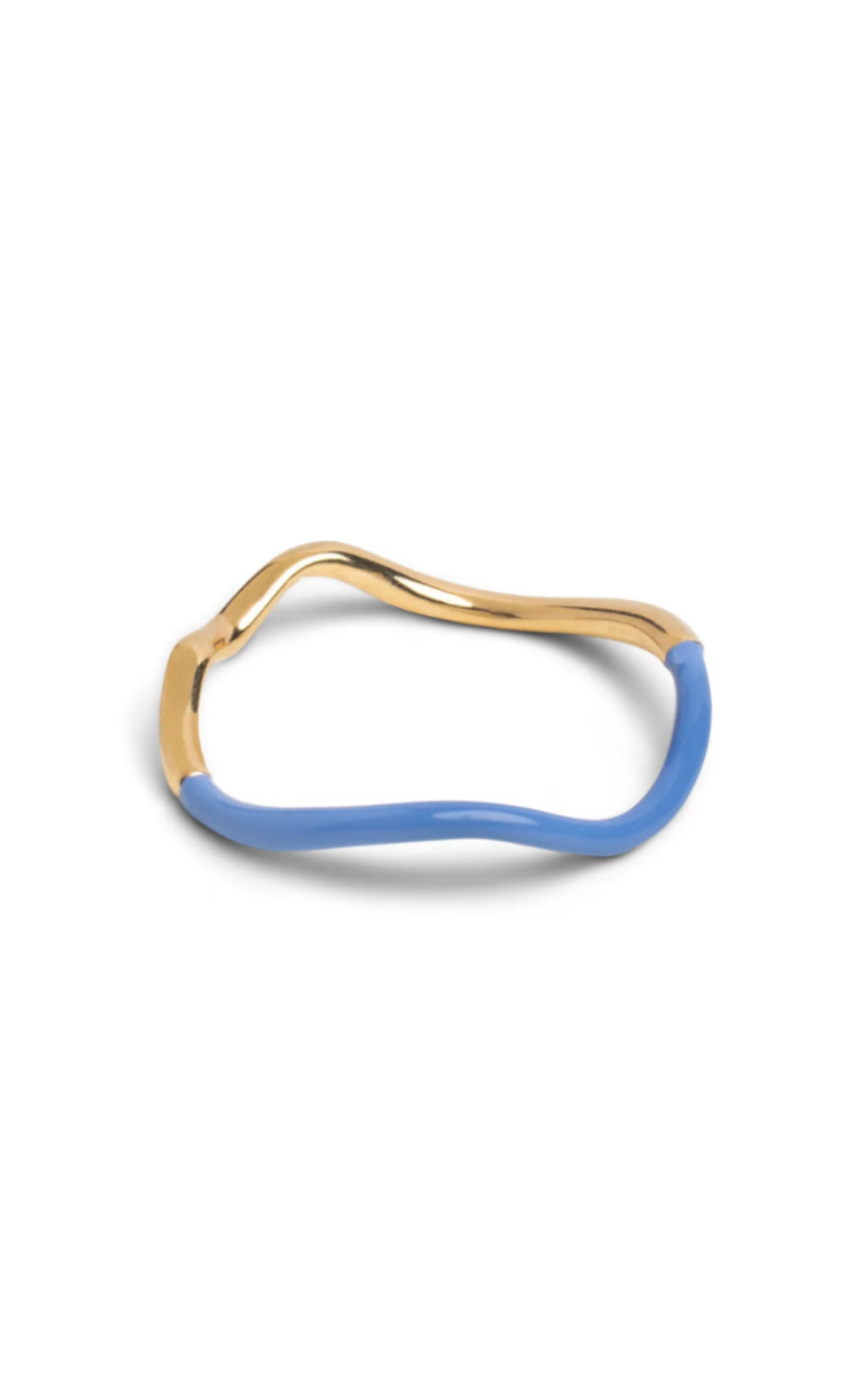 ENAMEL Copenhagen Ring - Sway - Cornflower
